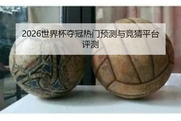 2026世界杯夺冠热门预测与竞猜平台评测