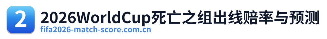 2026WorldCup死亡之组出线赔率与预测 Logo